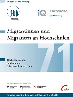 cover image of Migrantinnen und Migranten an Hochschulen